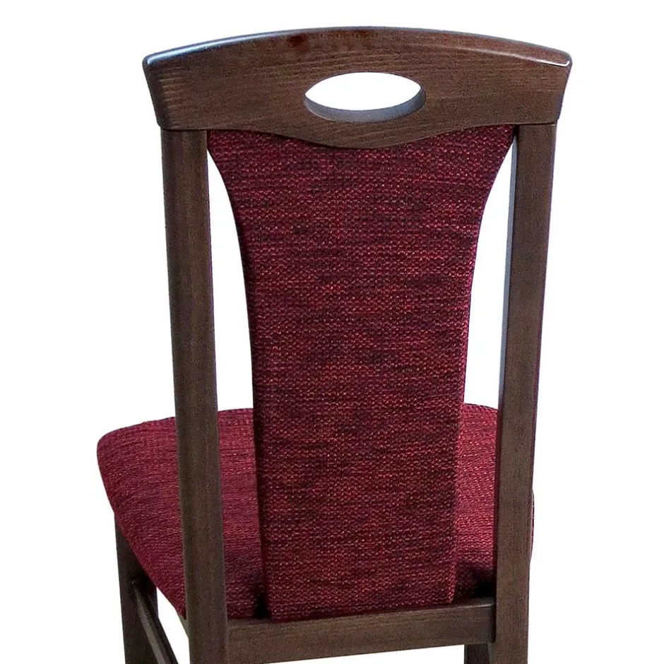 Wohnen Elegante Esszimmer Stühle in Rot Nelly & Nussbaum (2er Set)