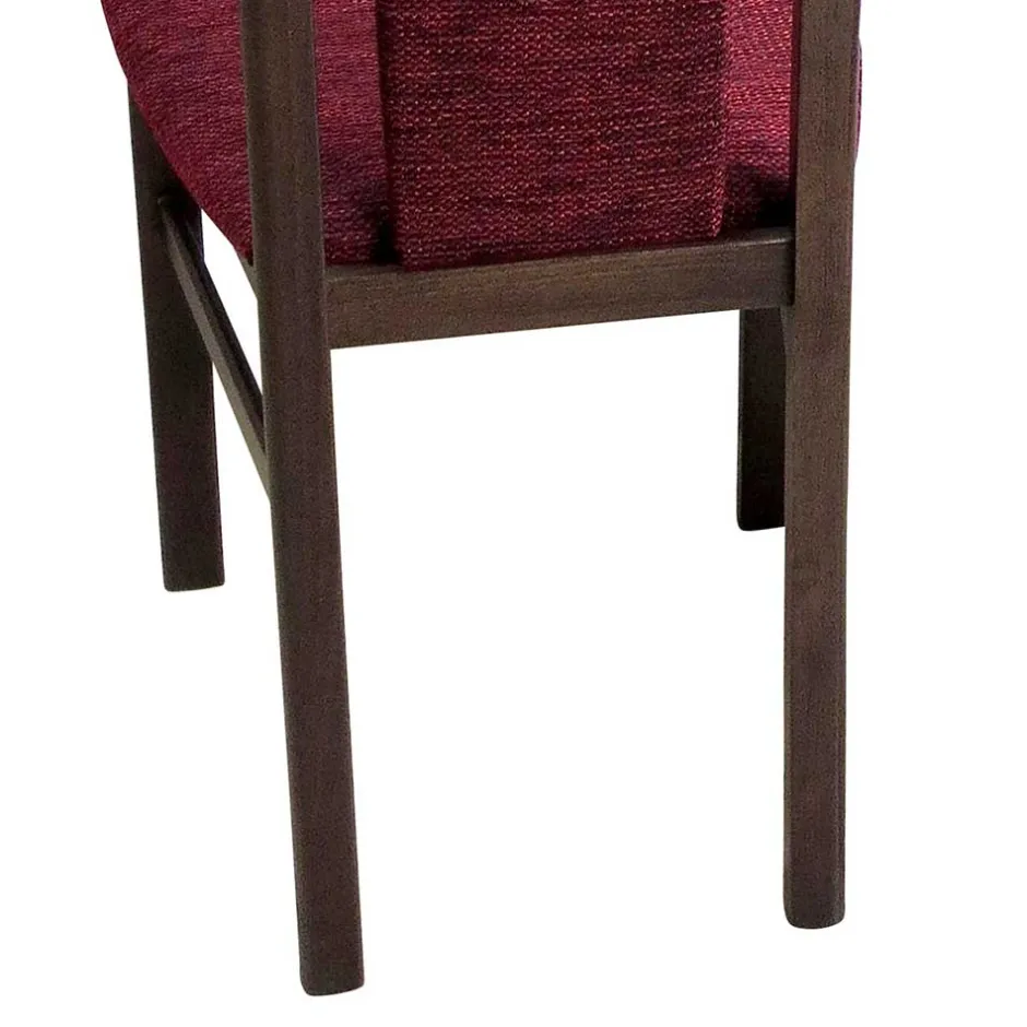 Wohnen Elegante Esszimmer Stühle in Rot Nelly & Nussbaum (2er Set)