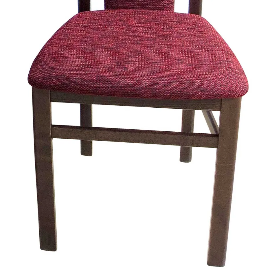 Wohnen Elegante Esszimmer Stühle in Rot Nelly & Nussbaum (2er Set)