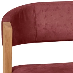 Elegante Esszimmer-Bank in Rot & Wildeiche - Ovenciana^Wohnen Discount