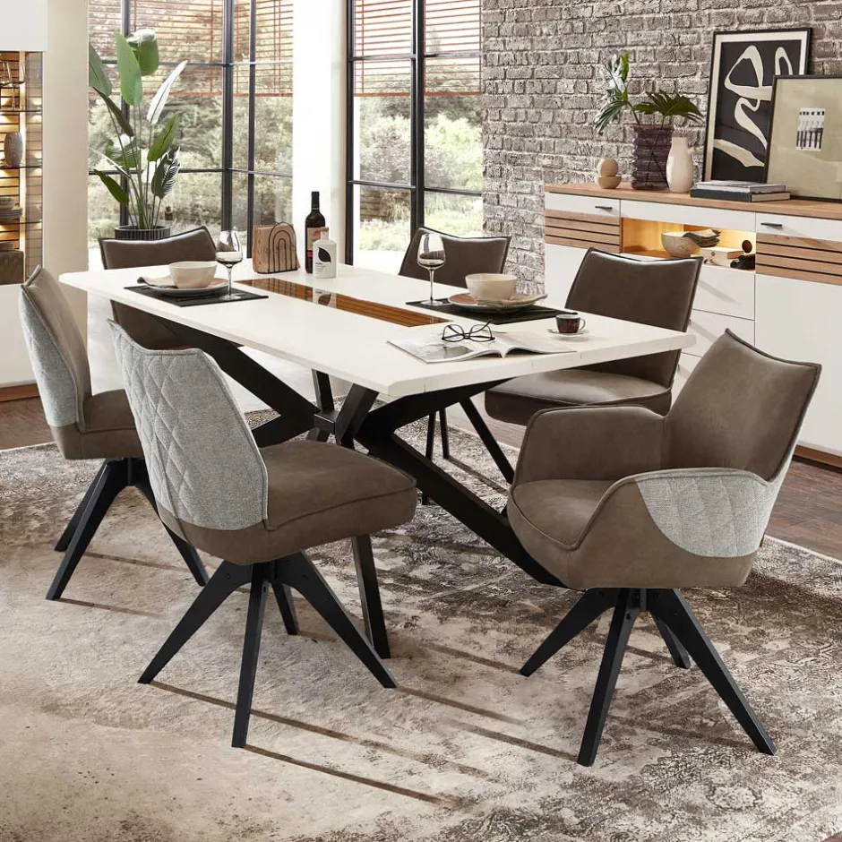 Elegante Sitzgruppe siebenteilig - Niam (siebenteilig)^Wohnen Discount