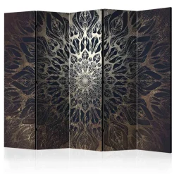 Elegante Trennwand in Braun & Gold - Arwen^Wohnen New