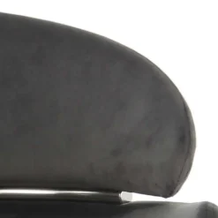 Wohnen Eleganter Armlehnstuhl in Grau & Silber - Ecolosia