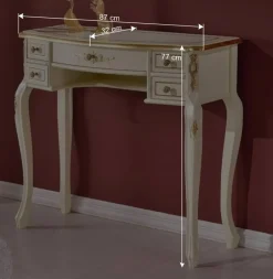 Wohnen Eleganter Barock Konsoltisch mit fünf Schubladen - Iviada