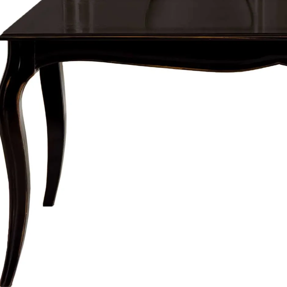 Wohnen Eleganter Barocktisch in Dunkelbraun - Granita