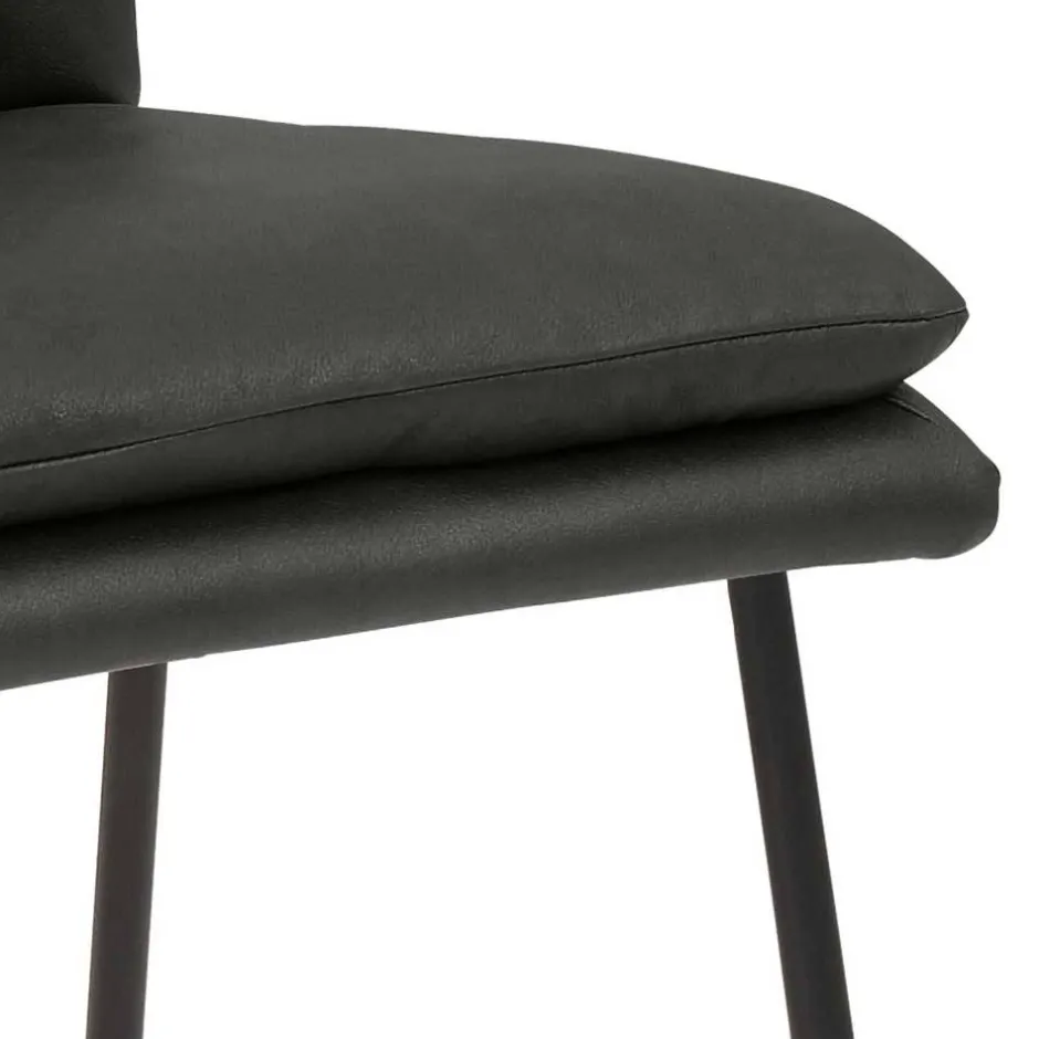 Eleganter Barstuhl in Anthrazit - Isael^Wohnen Online