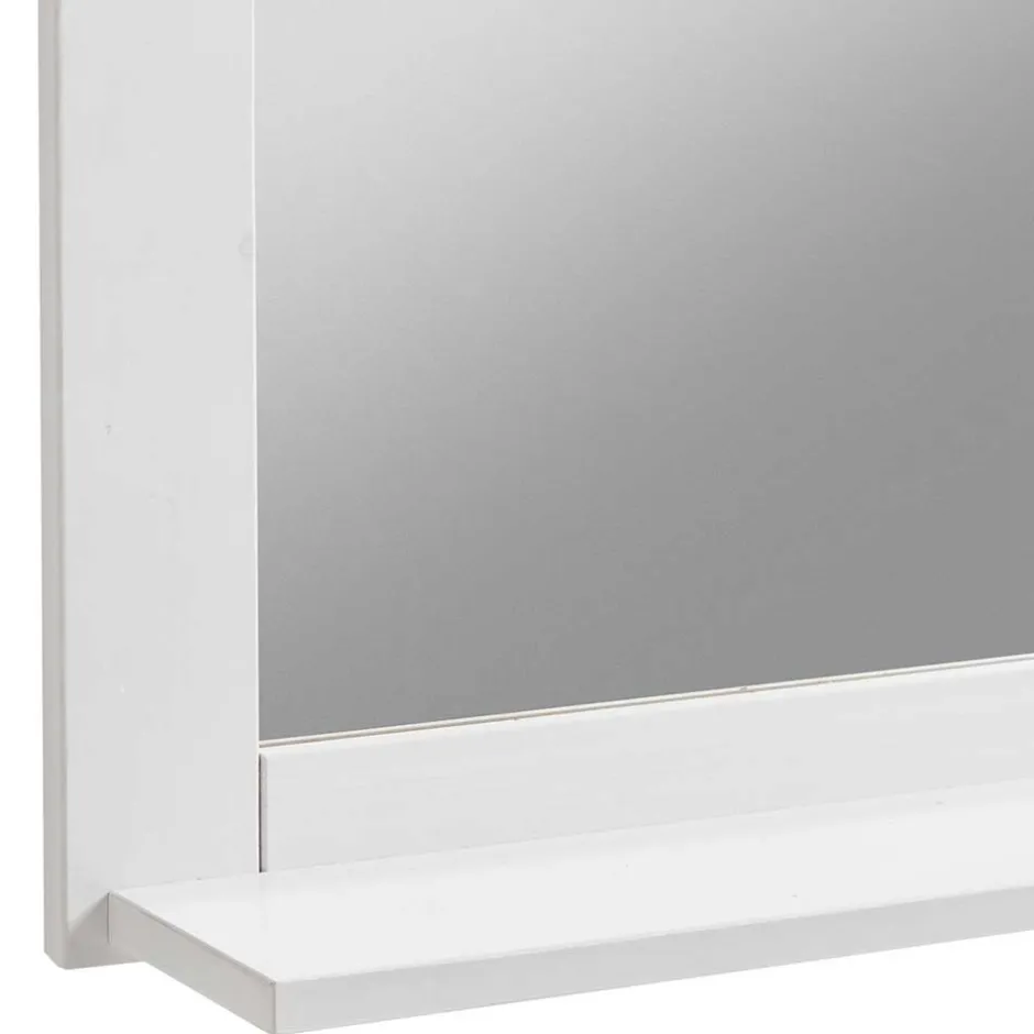 Eleganter Landhaus Spiegel in Weiß & Grau - Mirandesca^Wohnen Outlet