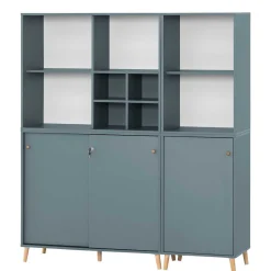 Eleganter Office Schrank in Petrol Blau - Baiamare^Wohnen Hot