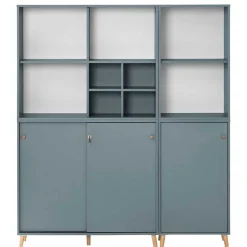 Eleganter Office Schrank in Petrol Blau - Baiamare^Wohnen Hot