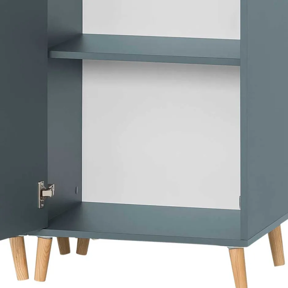 Eleganter Office Schrank in Petrol Blau - Baiamare^Wohnen Hot