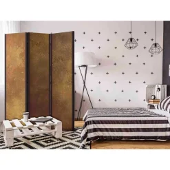 Eleganter Paravent in Goldfarben - Salvadors^Wohnen