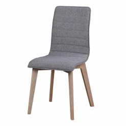 Wohnen Eleganter Polsterstuhl in Grau - Mali (2er Set)