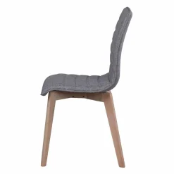 Wohnen Eleganter Polsterstuhl in Grau - Mali (2er Set)