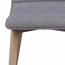 Wohnen Eleganter Polsterstuhl in Grau - Mali (2er Set)