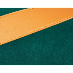 Eleganter Samt Polsterhocker in Grün & Braun - Campitello^Wohnen Best