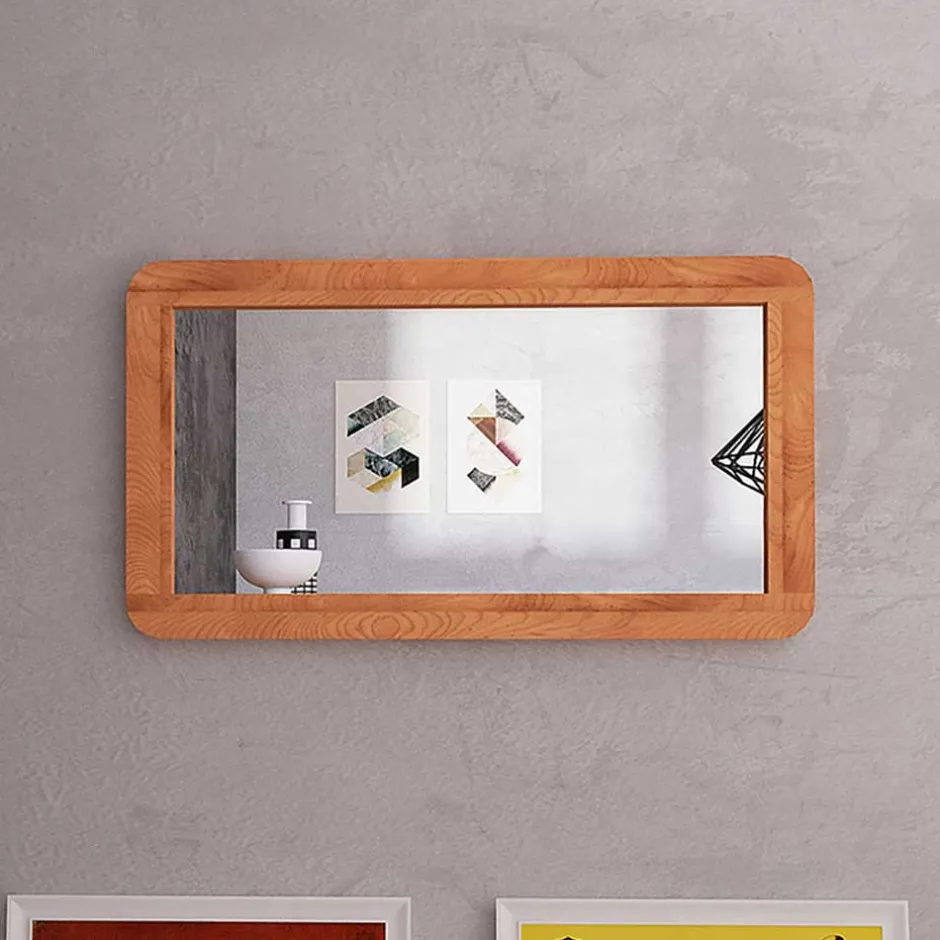 Eleganter Spiegel mit Holzrahmen - Junola^Wohnen Sale