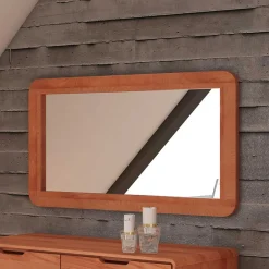 Eleganter Spiegel mit Holzrahmen - Junola^Wohnen Sale