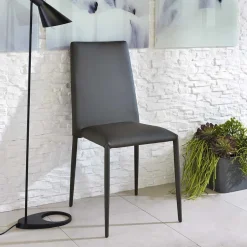 Wohnen Eleganter Stuhl Giant aus Kunstleder (4er Set)