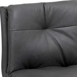 Wohnen Eleganter Tresenstuhl in Dunkelgrau & Chrom - Fregato