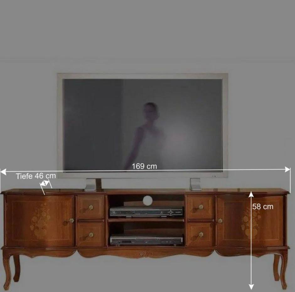 Wohnen Eleganter TV Unterschrank in italienischem Design - Venerdina