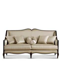 Wohnen Elegantes Dreisitzer Sofa in Beige - Sutolary