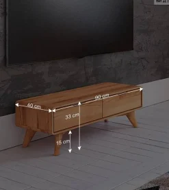 Elegantes TV Lowboard aus Kernbuche Holz - Junola^Wohnen