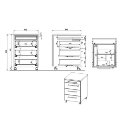 Wohnen Elektrisch verstellbarer Bürotisch im Set - Hanrah (zweiteilig)