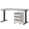 Wohnen Elektrisch verstellbarer Bürotisch Set - Great (zweiteilig)