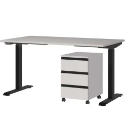 Wohnen Elektrisch verstellbarer Bürotisch Set - Great (zweiteilig)