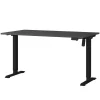 Elektrisch verstellbarer Officetisch in Dunkelgrau - Gatron^Wohnen