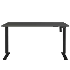Elektrisch verstellbarer Officetisch in Dunkelgrau - Gatron^Wohnen