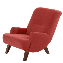 Wohnen Entspannungssessel in Terracotta Velours - Vacance