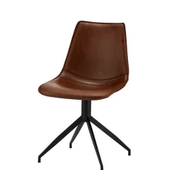 2er Kunstlederstuhl-Set in Braun - Enyet (2er Set)^Wohnen Discount