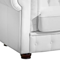 3er Ledersofa im Chesterfield Look - Dossera^Wohnen Hot