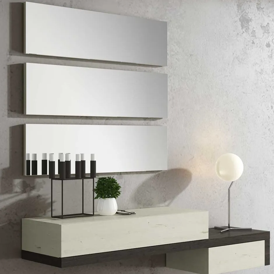 Wohnen 3er Spiegel Set & Wand Konsole - Ezema (vierteilig)