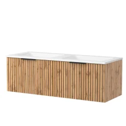 2er Waschtisch & Lichtspiegel rund - Crystoga (dreiteilig)^Wohnen Clearance