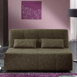 2er Wohnzimmercouch in Braun mit Bettfunktion - Dunya^Wohnen New