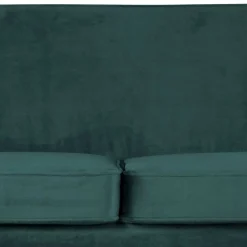 Wohnen 2,5er Wohnzimmercouch in Petrol Blau & Schwarz - Jerry