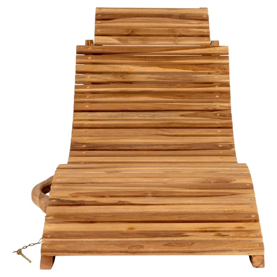 Ergonomische Gartenliege aus Teak Massivholz - Senvelita^Wohnen Discount
