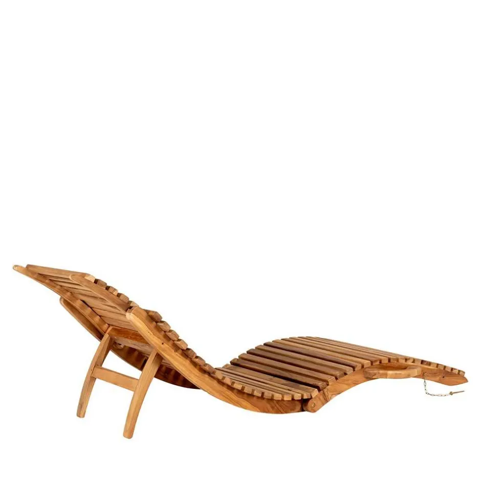 Ergonomische Gartenliege aus Teak Massivholz - Senvelita^Wohnen Discount