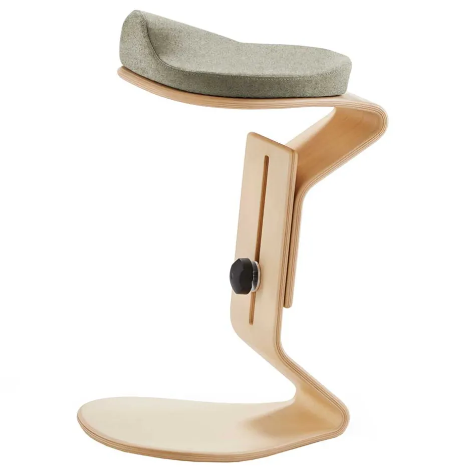 Ergonomischer Büro Hocker aus Schichtholz - Lesther^Wohnen New