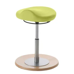 Kinder Wohnen Ergonomischer Büro Kunstlederhocker in Hellgrün - Simpra