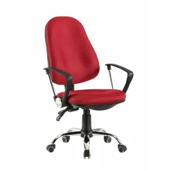 Ergonomischer Bürostuhl in Dunkelrot - Tessera^Wohnen Outlet