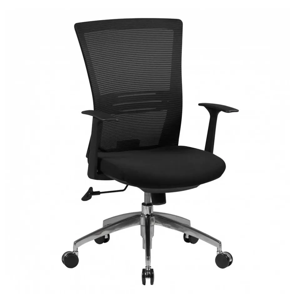 Ergonomischer Bürostuhl mit hoher Lehne in Schwarz - Delavidu^Wohnen Discount