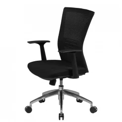 Ergonomischer Bürostuhl mit hoher Lehne in Schwarz - Delavidu^Wohnen Discount