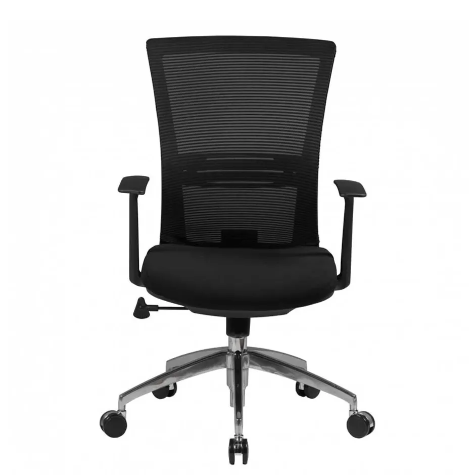 Ergonomischer Bürostuhl mit hoher Lehne in Schwarz - Delavidu^Wohnen Discount