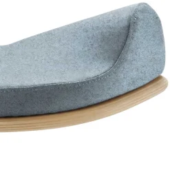 Ergonomischer Hocker in Hellblau Filz - Salcina^Wohnen Sale