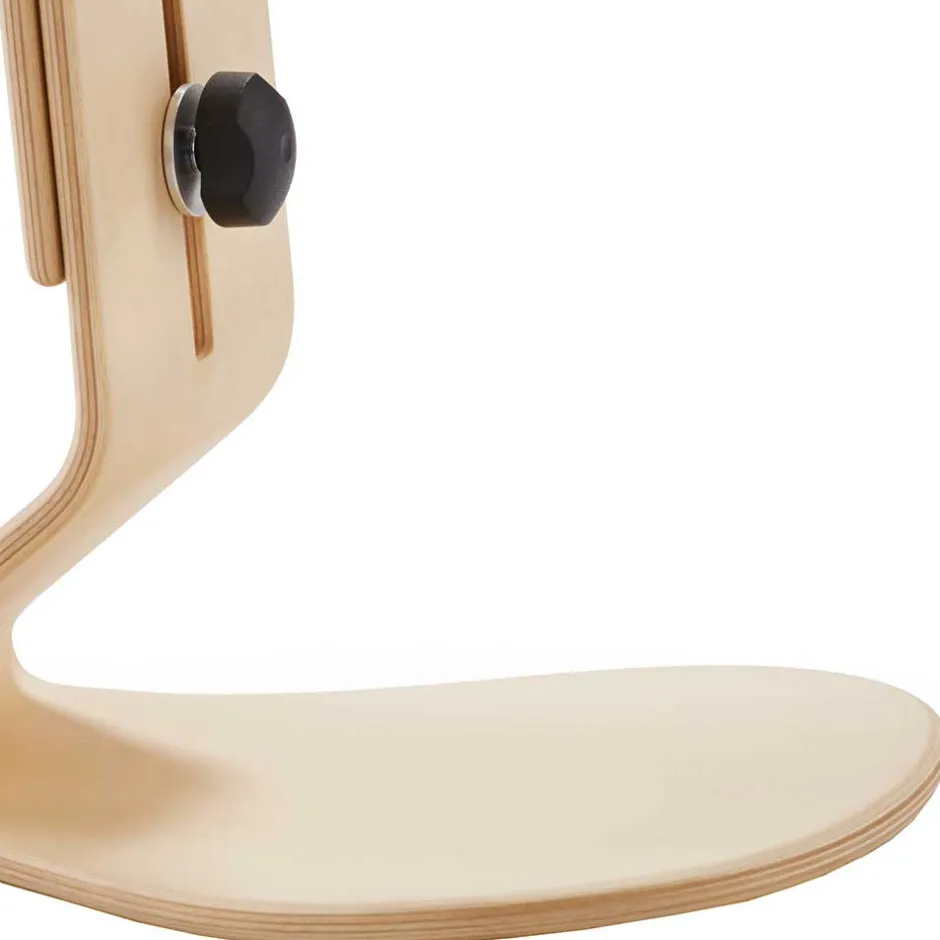 Ergonomischer Hocker in Hellblau Filz - Salcina^Wohnen Sale