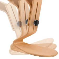 Ergonomischer Hocker in Hellblau Filz - Salcina^Wohnen Sale