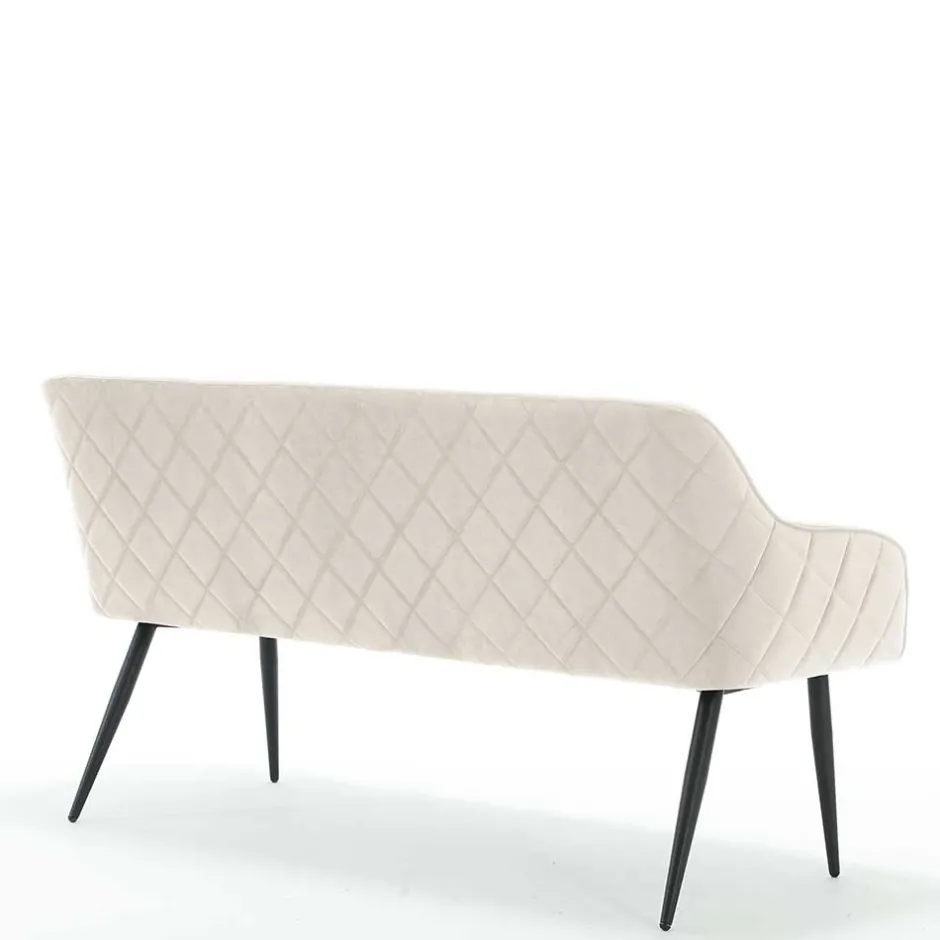 Essbank in Cremeweiß mit Schwarz - Tamba^Wohnen Clearance